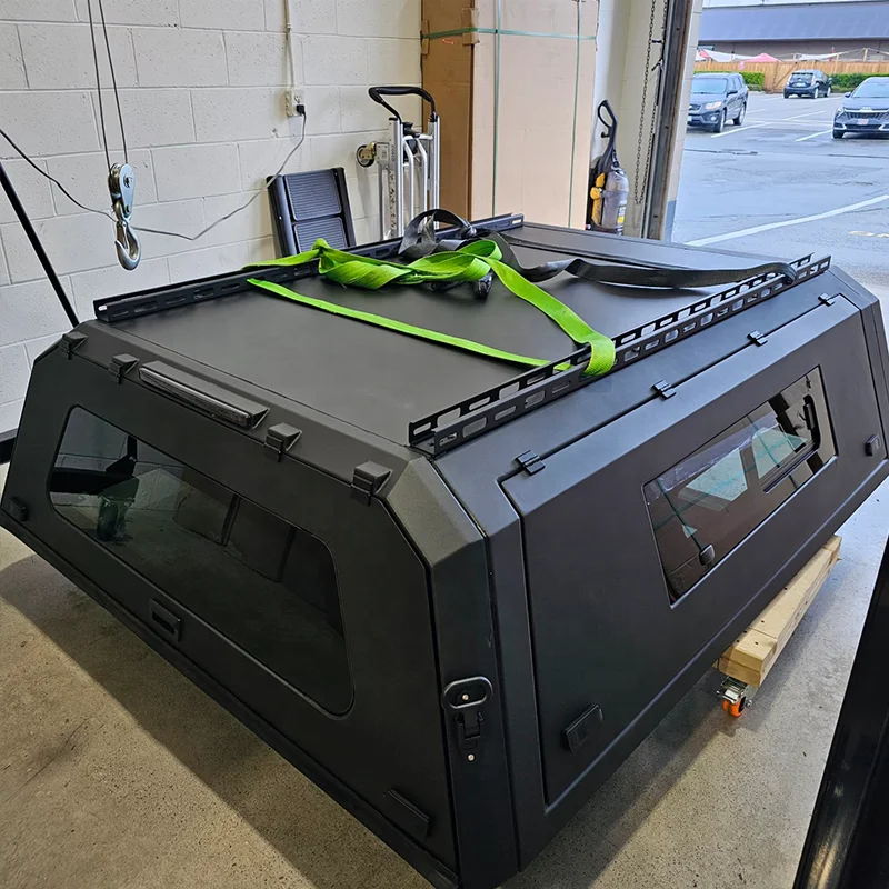 Factory Price Heavy Duty Hardtop Pickup Canopy Camper Shell Secure Locking System No Drill for Work and Camping Dual Use