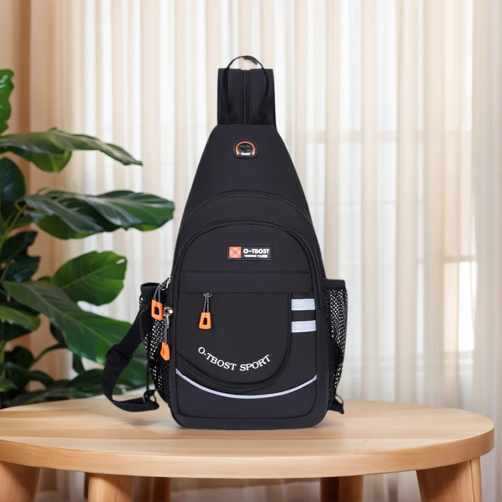 Bolsa de ombro de viagem multifuncional masculina portátil crossbody saco de peito durável confortável saco prático para todas as estações