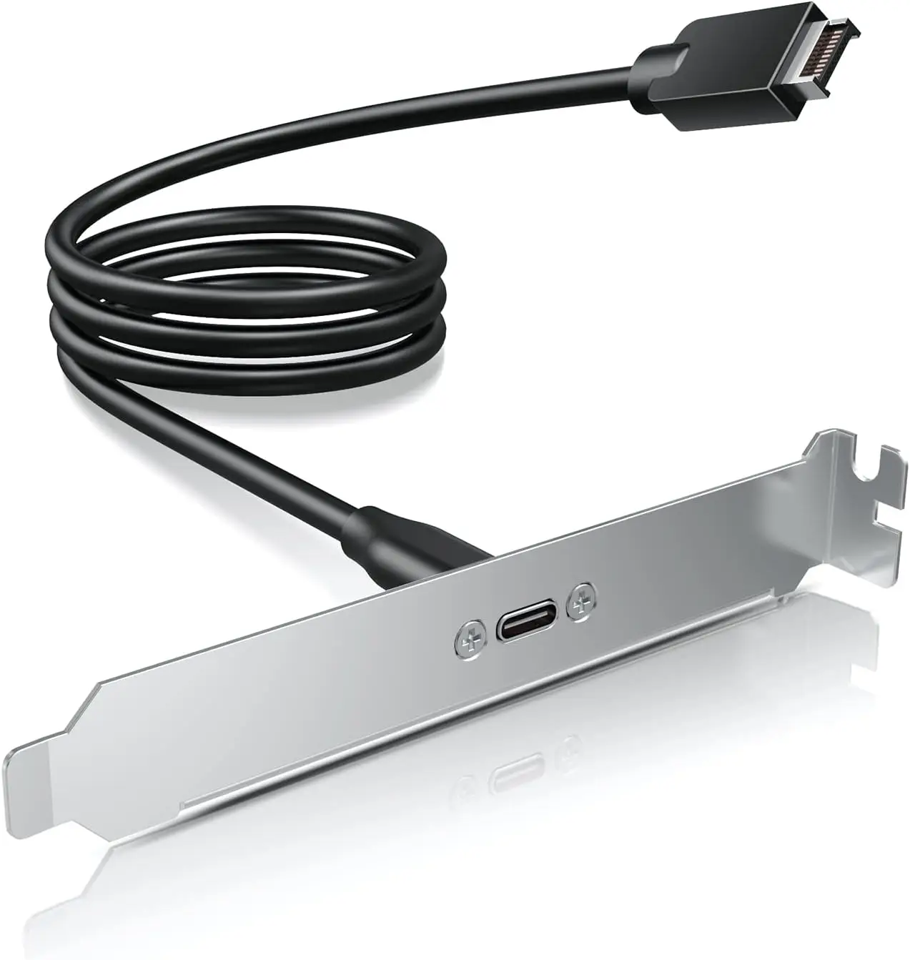 Adaptador USB-C de 20 Gb USB 3.2 Gen 2x2 para Panel Frontal, Cable de Extensión para Conector de Placa Base, USB-C a USB 3.2 Tipo-E Key-A de 20 Pines