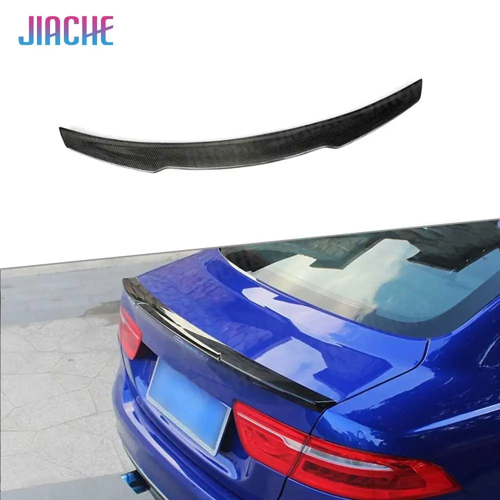 

Carbon Fiber Rear Lip Spoiler for Jaguar XE Sedan 4-Door 2015-2018 K Style Rear Trunk Trim Wings Car Styling ABS Gloss Black