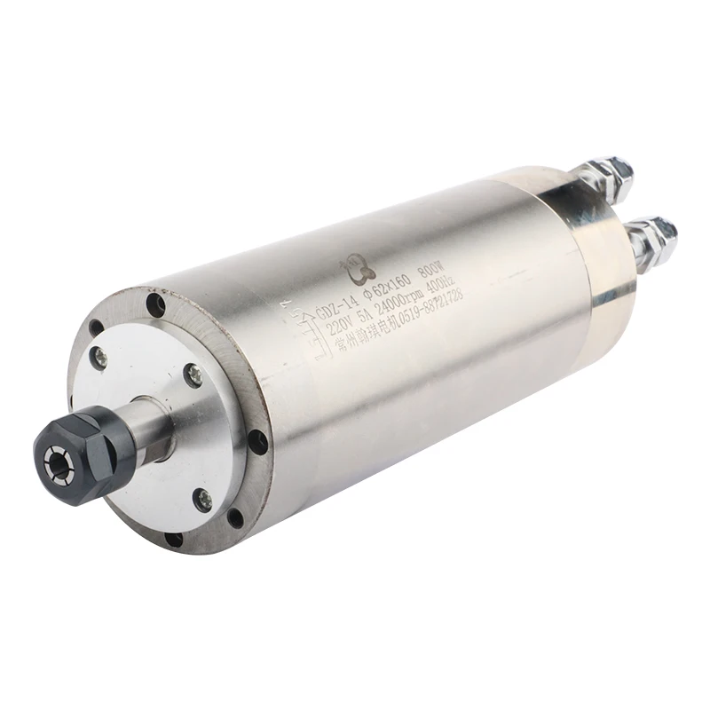 Hongyang GDZ-80-2.2B 2.2KW Hqd Spindle Motor Bearing 80mm Diameter 24000rpm 380V/220V Water-Cooled ER20 Spindle for CNC Milling