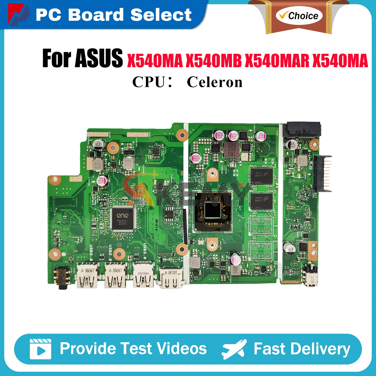 

X540MA Материнская плата для ноутбука ASUS VivoBook D540M X540MA X540M F540M X540MAR X540MAS A540M R540M X540MB Материнская плата с процессором Celeron