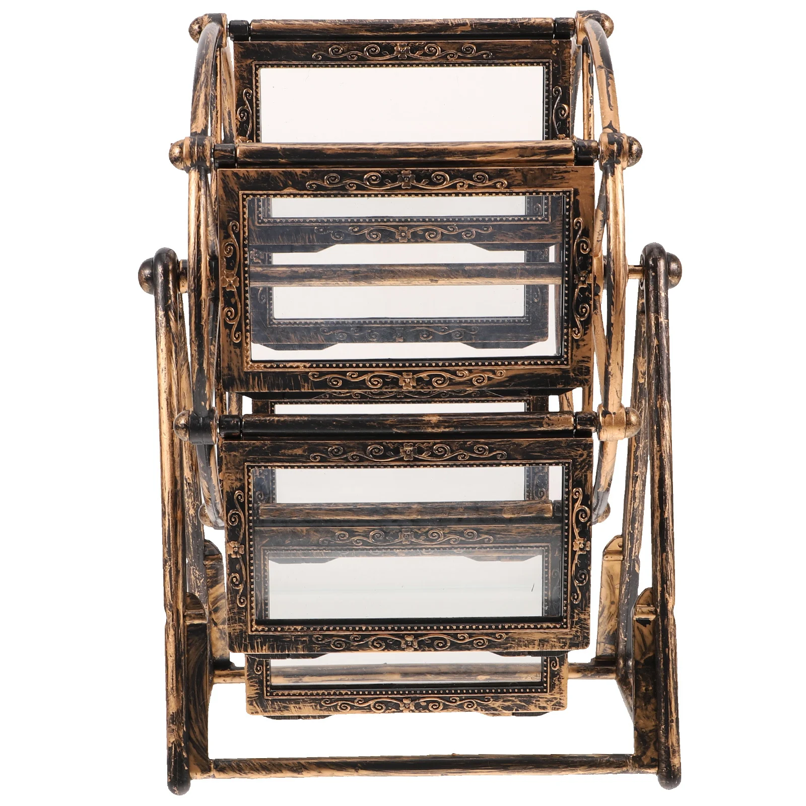 

Ferris Wheel Photo Frame Retro Style PVC Desktop Ornament Home Bedroom Living Room Photo Protection Decorative Rotary Picture