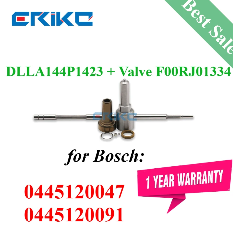 

0445120091 Diesel Injector Repair Kits Nozzle DLLA144P1423 0433171885 Spray Control Valve F00RJ01334 For Bosch 0445120047