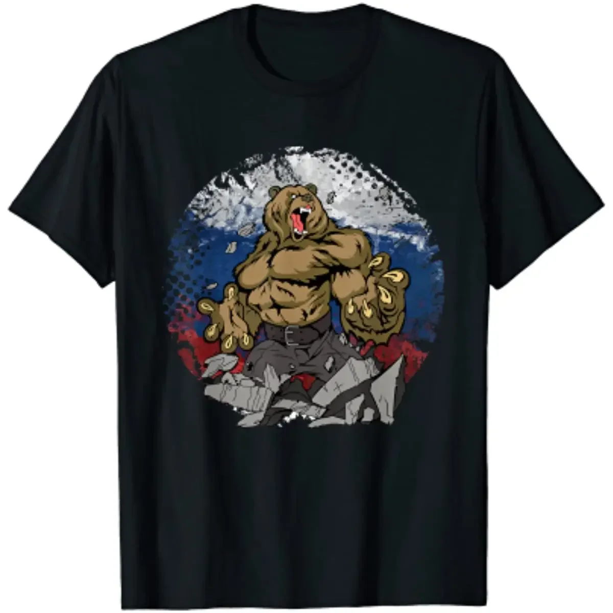 

Russia Russia USSR | Russian Bear Men T-Shirt Short Sleeve Casual Cotton Boys T-Shirts Size S-3XL