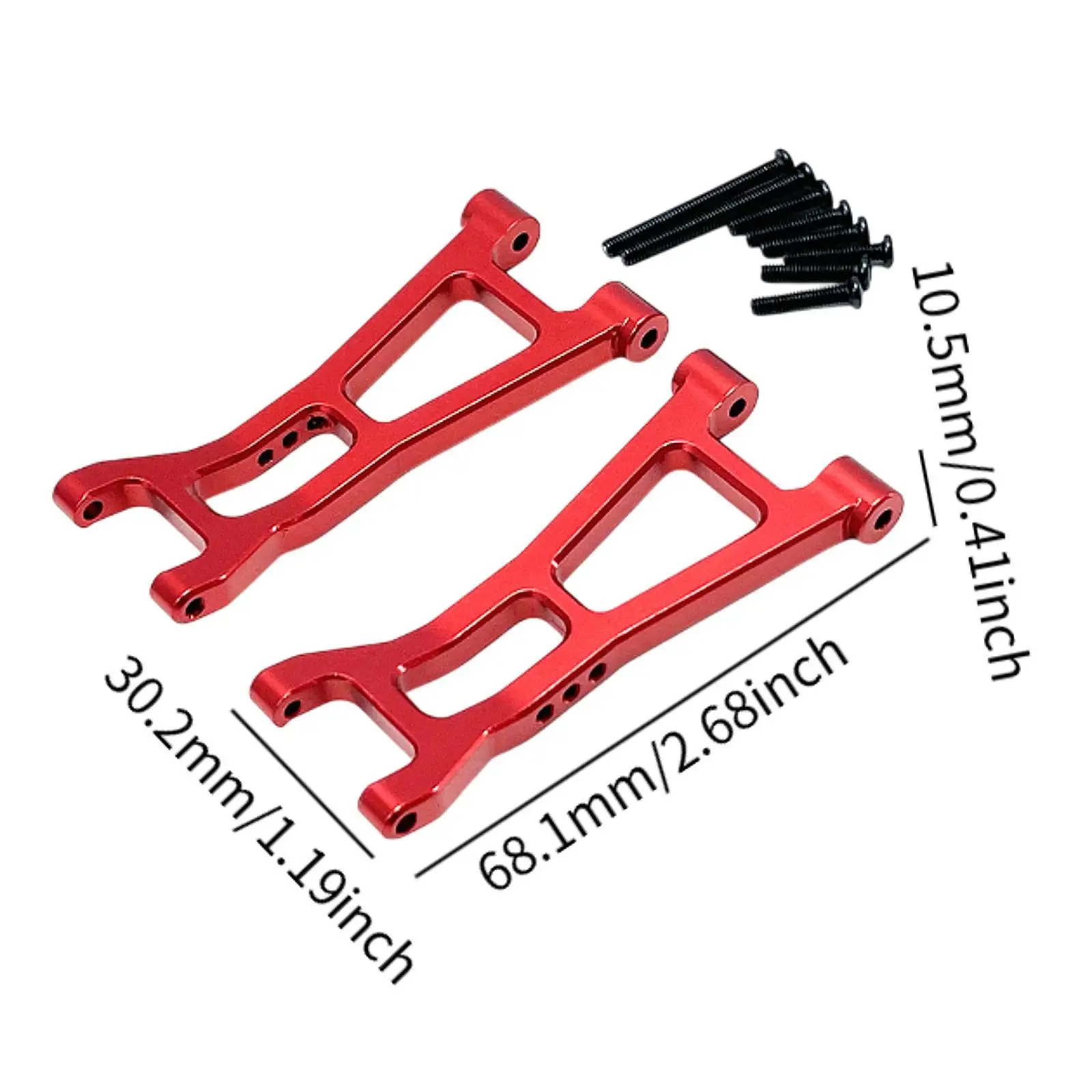 Brazo inferior trasero de coche RC de aluminio para actualización de coche RC escala 16209 16210 H16 1:16