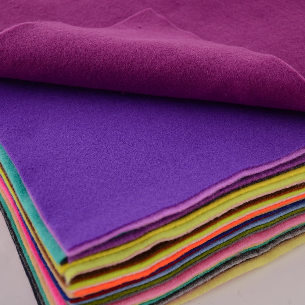 Superweicher Filzstoff, 1,0 mm dick, 30 x 30 cm/20 cm x 90 cm, Vliesstoff für DIY-Nähhandwerk, Puppenzubehör, Material, Patchwork