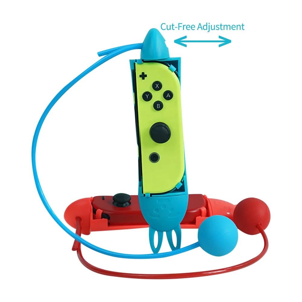 1 Paar Springseil-Griffe, verstellbares Springseil für Nintendo Switch NS Joy-Con Springseil Challenge Gaming Rabbit Design