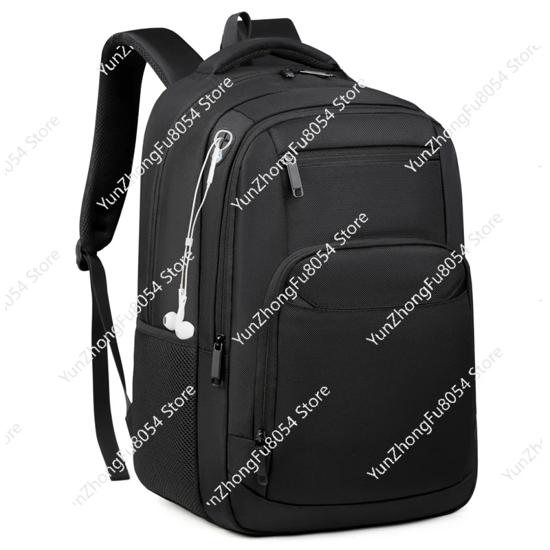 Premium Laptop Backpack Black 1680D Nylon Executive Computer Backpack Waterproof
