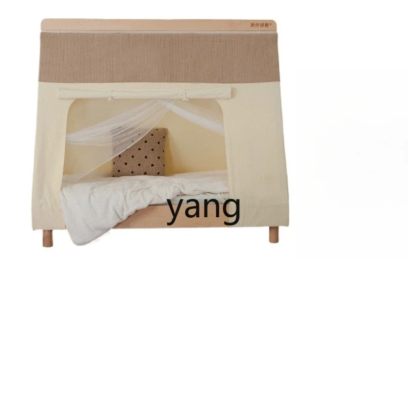 LTT .boys and girls tent bed Montessori platform bed small apartment solid wood floor bed