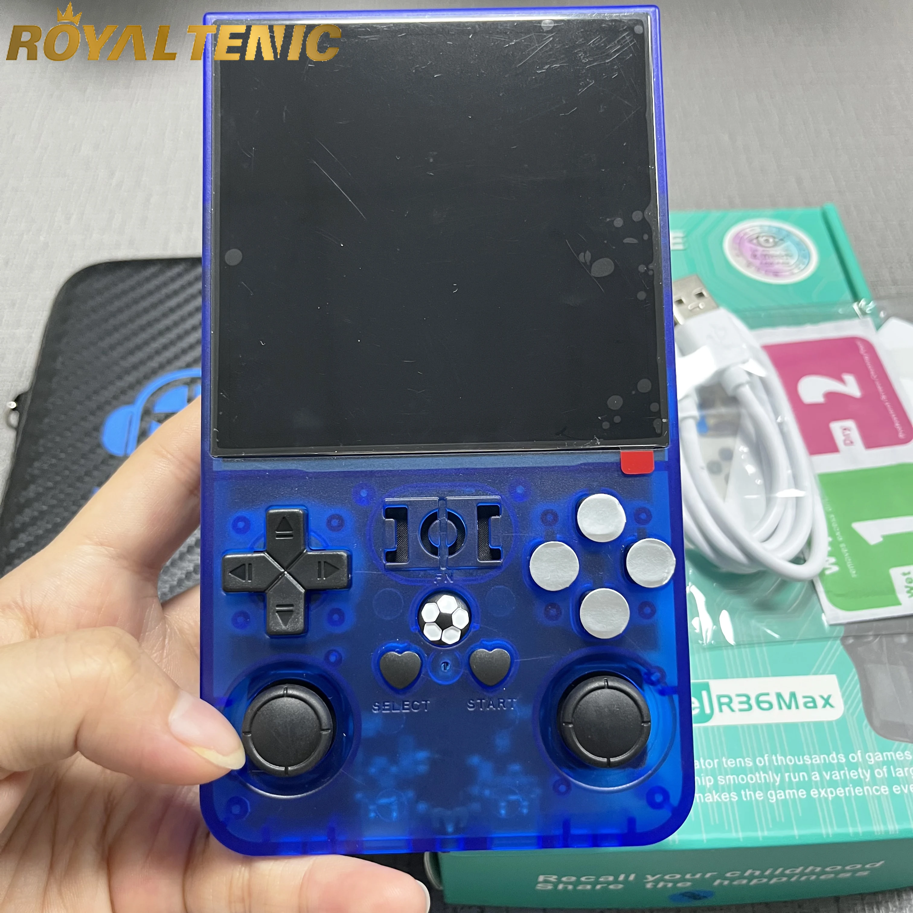 Retro Handheld Game Console 4.0inch Big Screen R36MAX Portable Pocket Video Player 1000+ Games Linux System