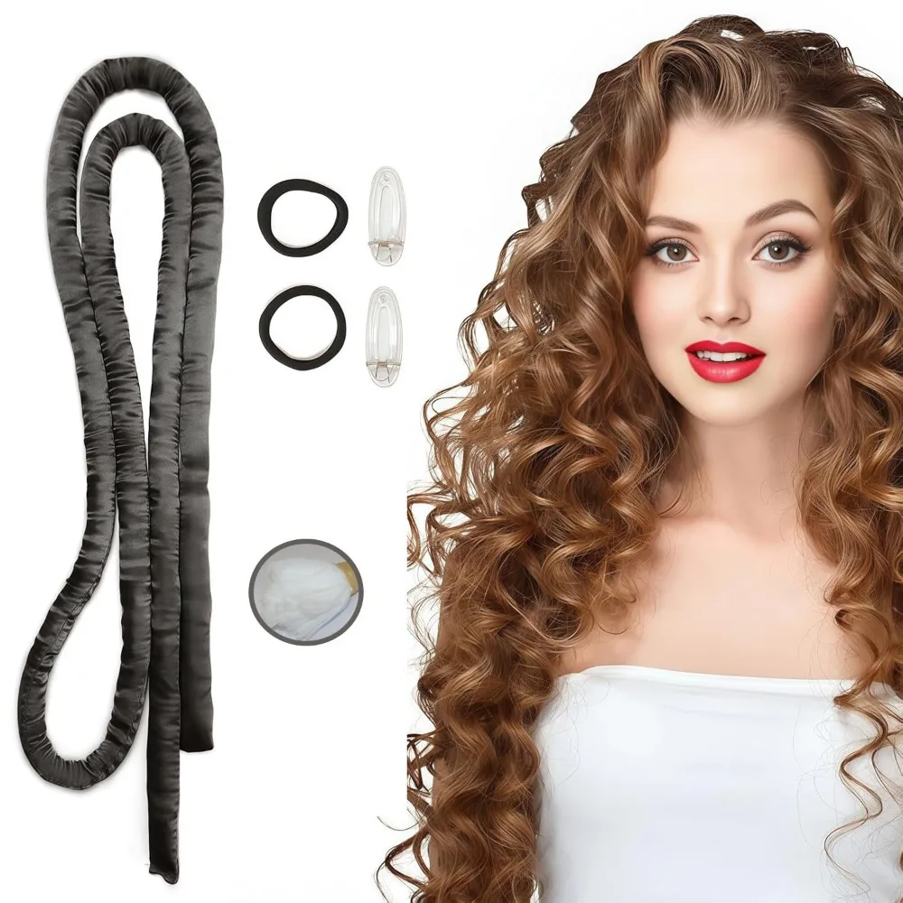 Small Heatless Curling Rod Headband, Upgraded 60