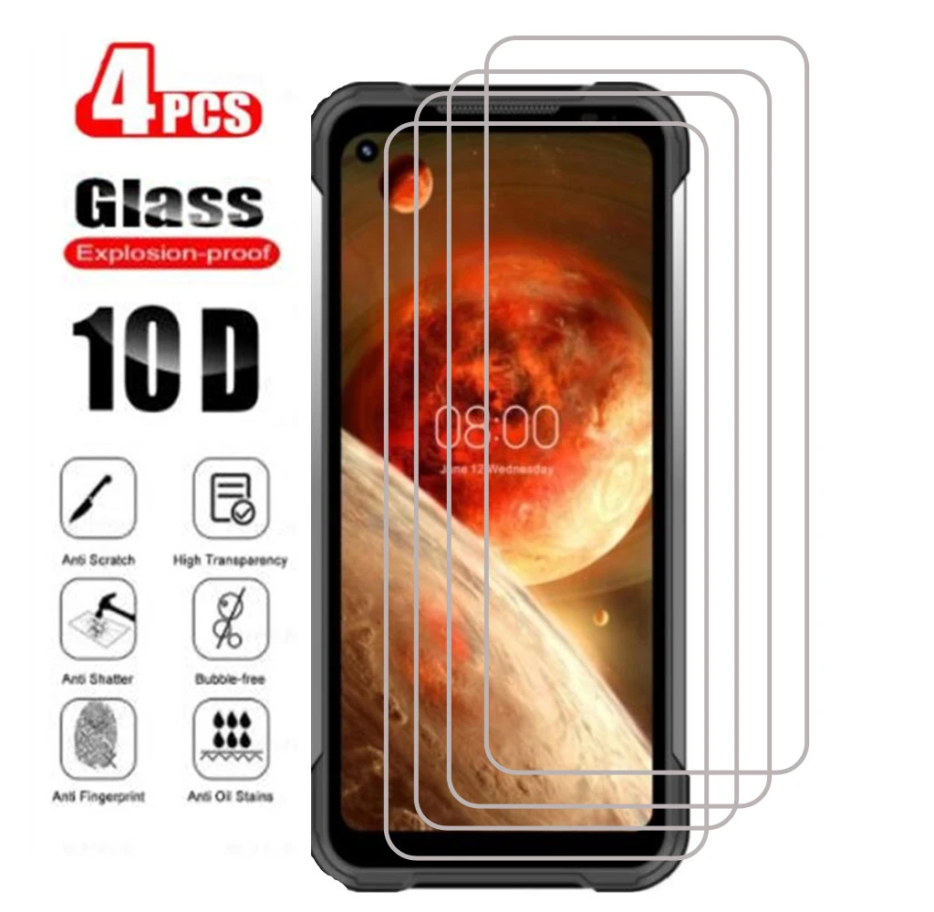 4pcs Tempered Glass For DOOGEE S97 Pro Glass Screen Protector For DOOGEE S97Pro 6.39" Armor Safety Phone Cover Protective Film
