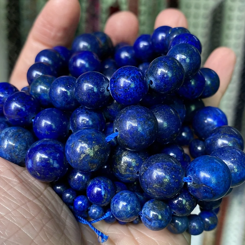 Natural Stone Beads Lapis Lazuli Tiger Eye Quartz Agates Round Loose Beads for Jewelry Making DIY Bracelet Accessorie 4/6/8/10mm