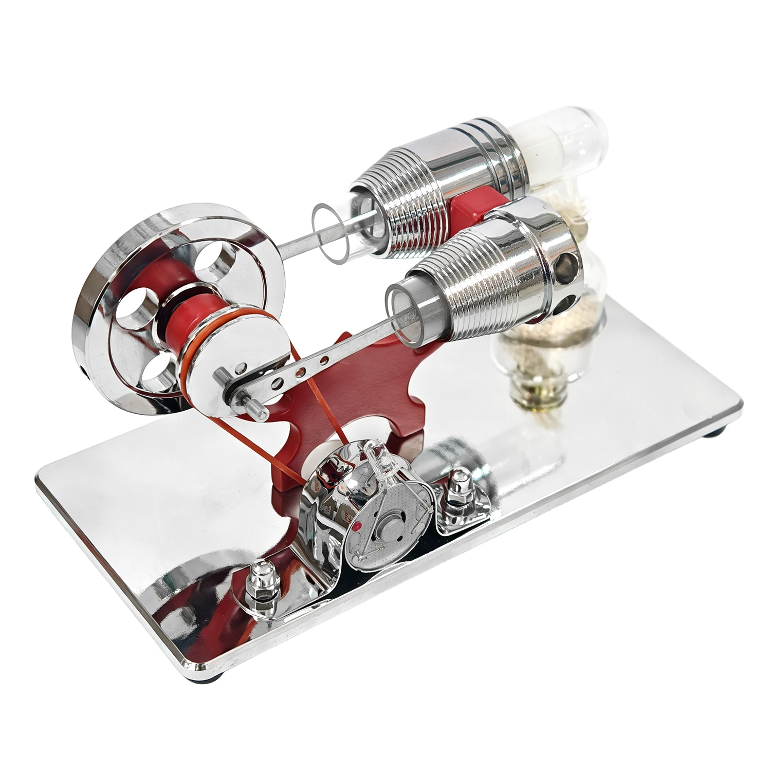 Single Cylinder Stirling Engine Generator Physics Science Educational Experiment Learning Tool Metal Stirling Engine Model