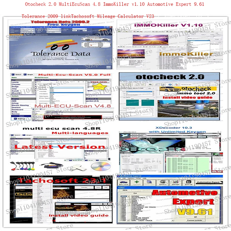 2024 Otocheck 2.0 MultiEcuScan 4.8 ImmoKiller v1.10 Automotive Expert 9.61Tolerance 2009 linkTachosoft Mileage XDecoder 10.3