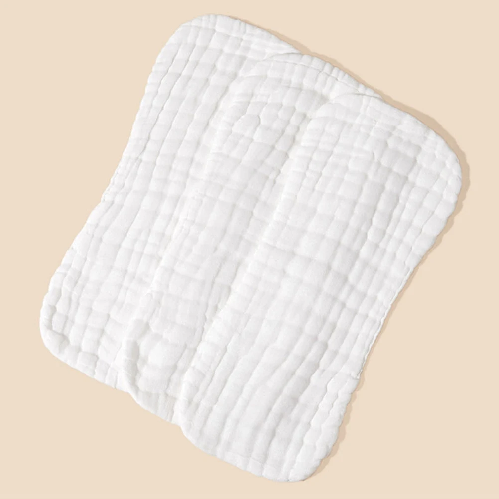 

5pcs Pure Cotton Diapers for Newborn 35x15cm White Reusable Cloth Diaper Liners Muslin Burp Clothes Breathable Baby Boy Girl Pee