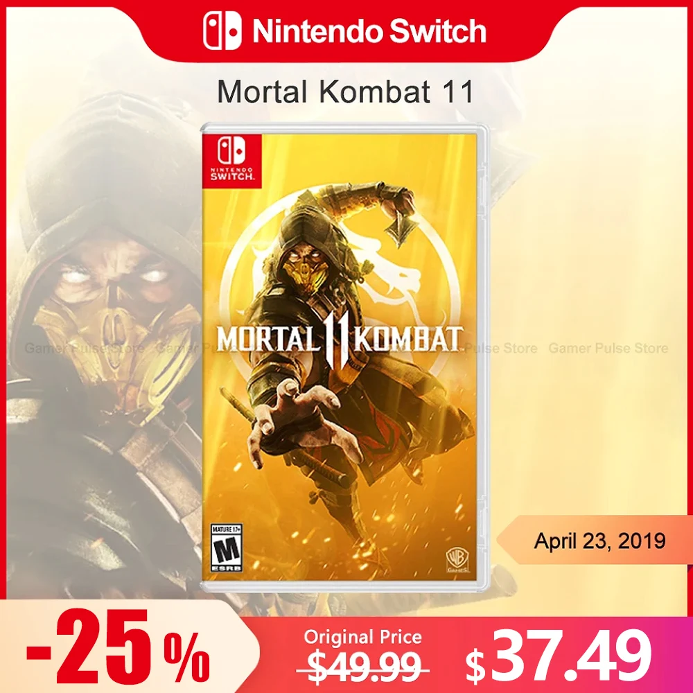 

100% официальные оригинальные игровые карты Mortal Kombat 11 Nintendo Switch Для Switch OLED Lite