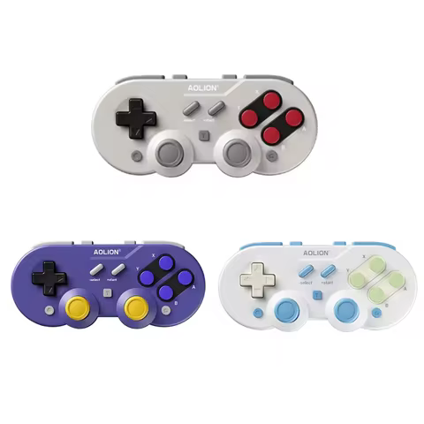 Aolion Q10 Wireless Retro Mini Game Controller Joypad Hall Effect Joystick For Nintend Switch Gamepad For PC Windows For Switch