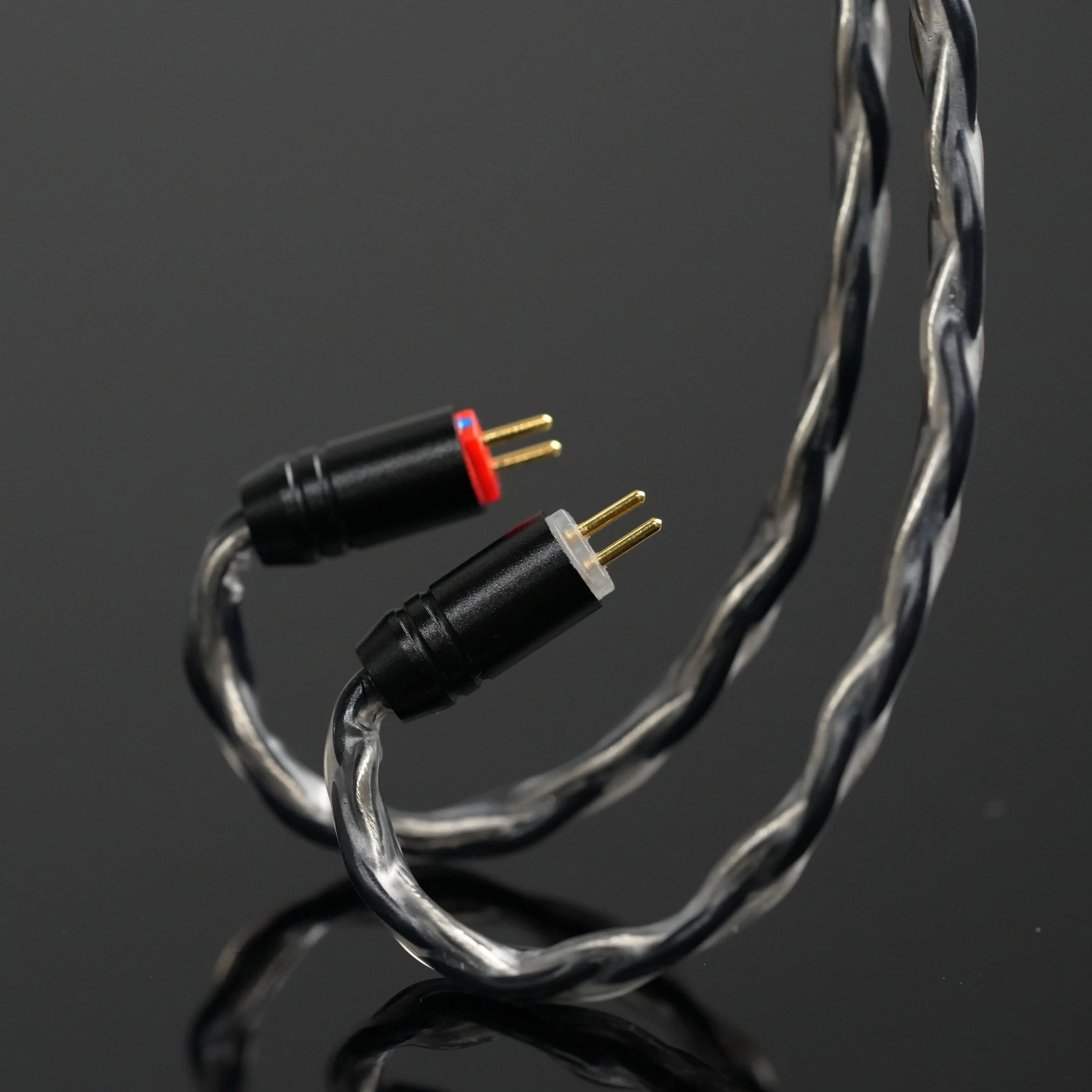 XINHS -113 Kabel do słuchawek z mikrofonem 3,5 mm 2-pinowy kabel audio do słuchawek HiFi — zdjęcie produktu 3