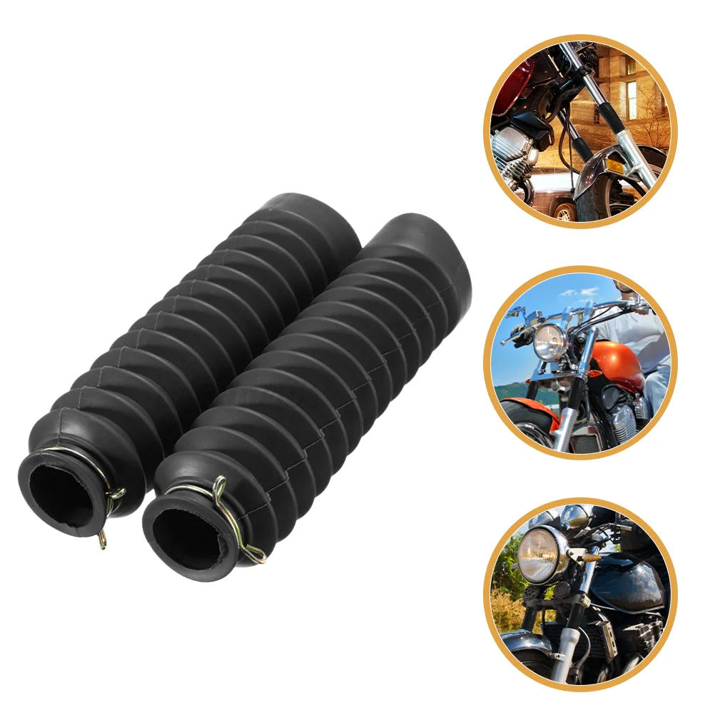 2 Pcs Motorcycle Fork Dust Cover Shock Absorber Sleeve Universal Bike Frame Rubber Front Shock Absorber Part