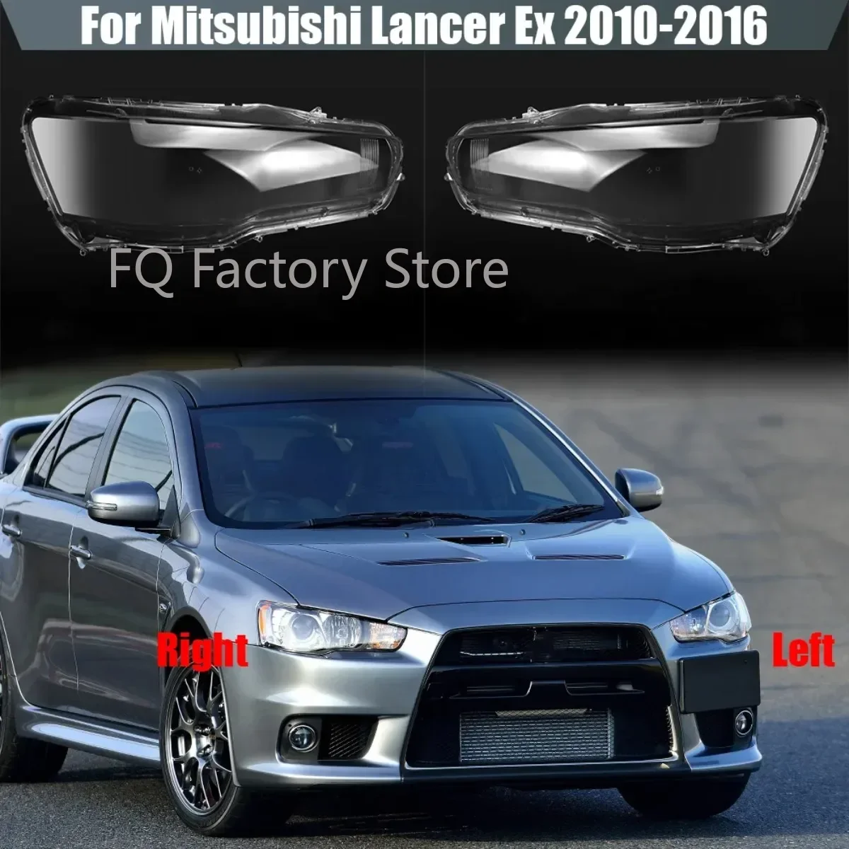 For Mitsubishi Lancer Ex 2008-2016 Car Front Headlight Headlamp Lens Cover Transparent Lampshade HeadLamp Shell Cover