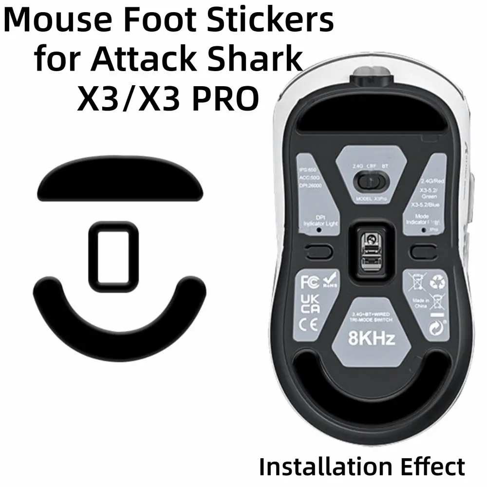 PTFE Mouse Foot Pads Wear-Resistant Smooth Replacement Foot Covers Ice Edition for ATTACK SHARK X3 PRO