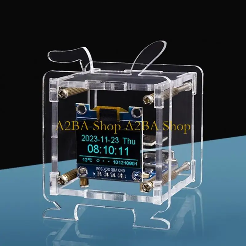 A2BA 전자 DIY 시계 키트 2.4G Wi -Fi 시간 온도 습도 날짜 주 날씨