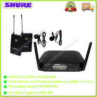 Shure GLXD4 Lavalier Microphone UHF Professional 640-690MHz Wireless Mic for Teaching/Hosting/Speeches/Tour Guide Occasions