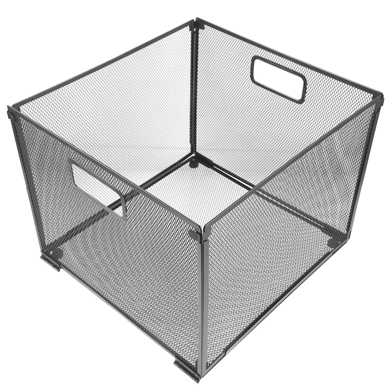 

Sturdy Iron Mesh File Holder Desktop Organizer Book Storage Rack Office Magazine Document Holder File Basket for Office