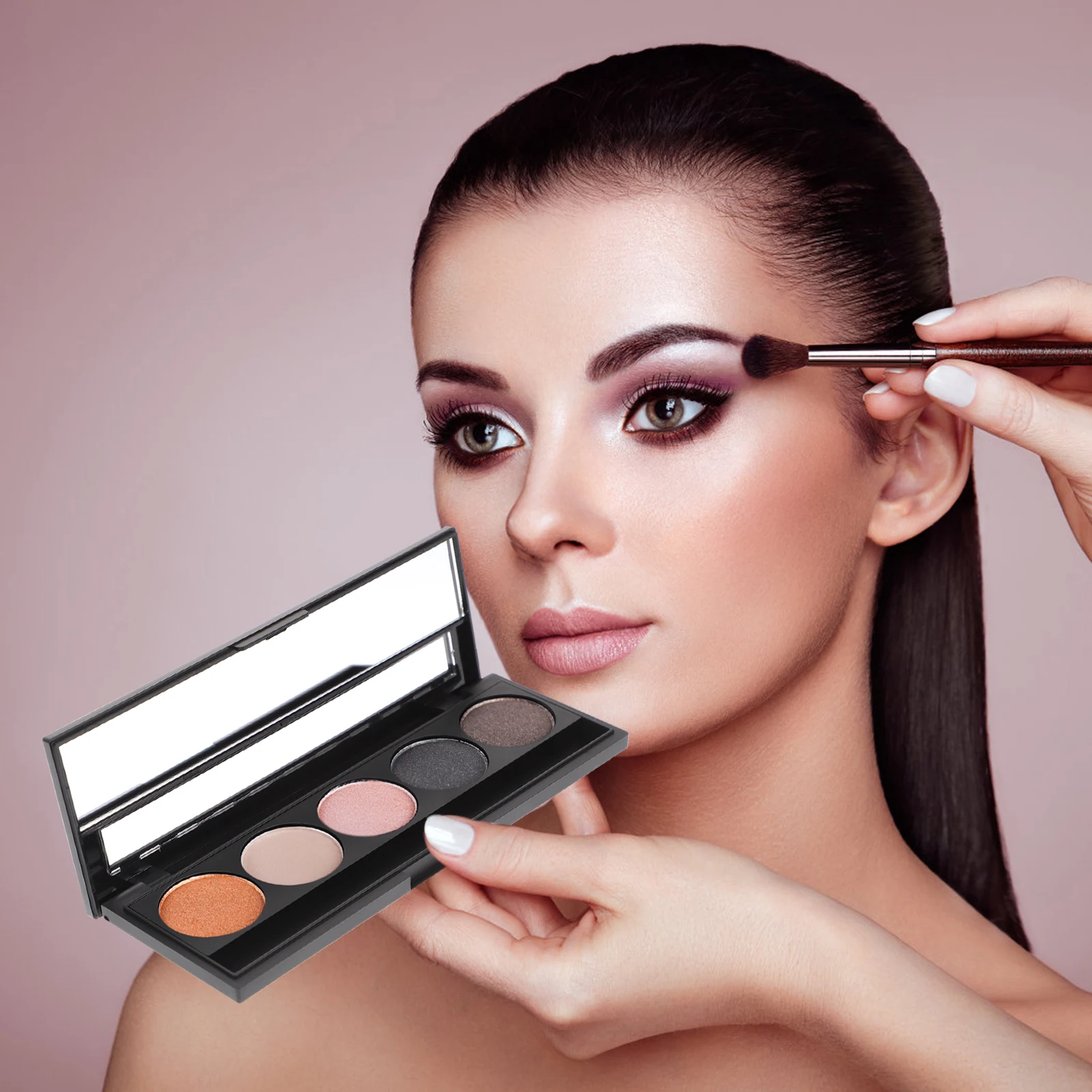 

2Pcs Eyeshadow Makeup Accessories Empty Palette 5 Colors Container Organizer Storage Makeup Accessories Cosmetics Set