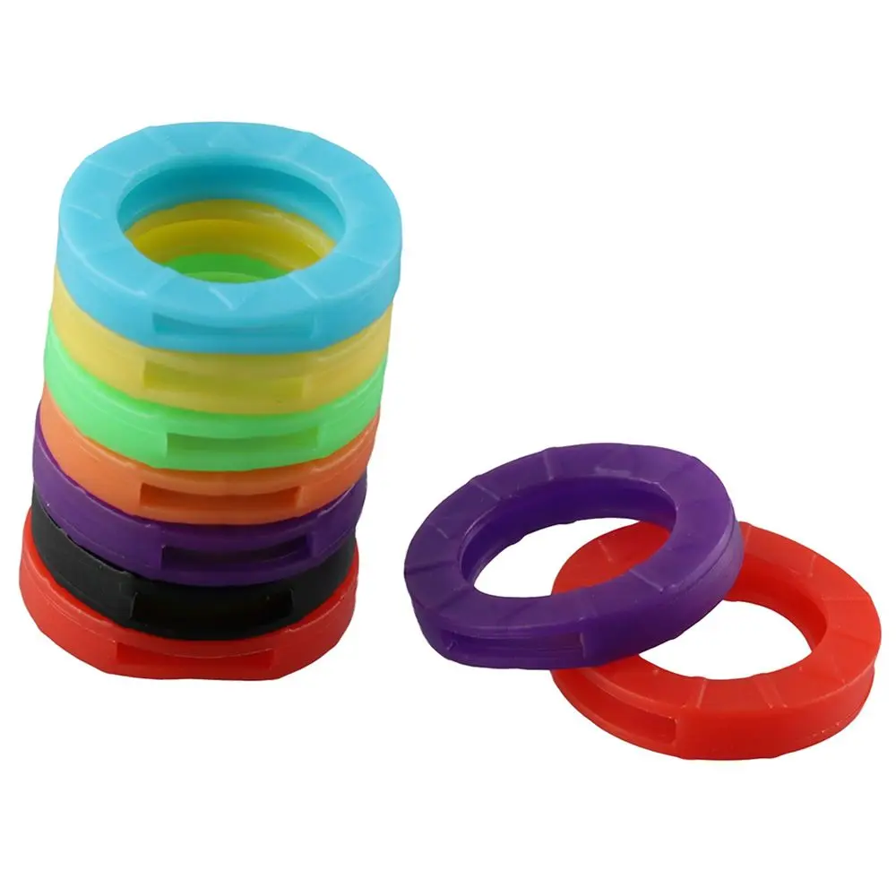 24PCS Key Case Elastic Silicone 8 Assorted Colors Key Cap Covers Home