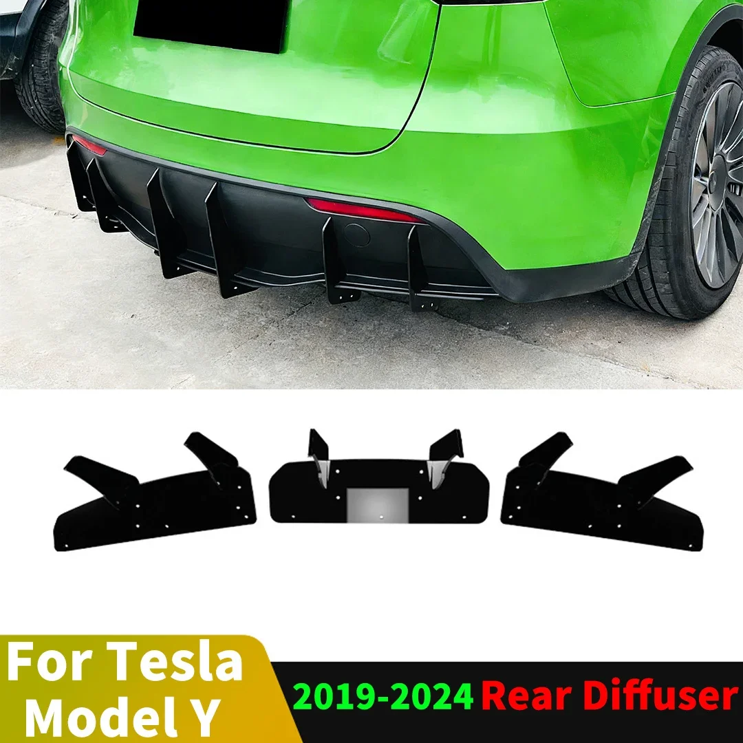

Separador trasero deportivo, cubierta de parachoques, difusor, Deflector de labio, sintonización para Tesla Model Y 2019-2024, a