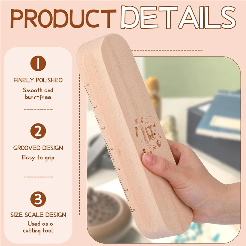 

ABRB-Tailors Clapper Wooden Clappertailors Scissors For Quilting And Ironing Quilting Supplies Wrinkle-Resistant Sewing Tool