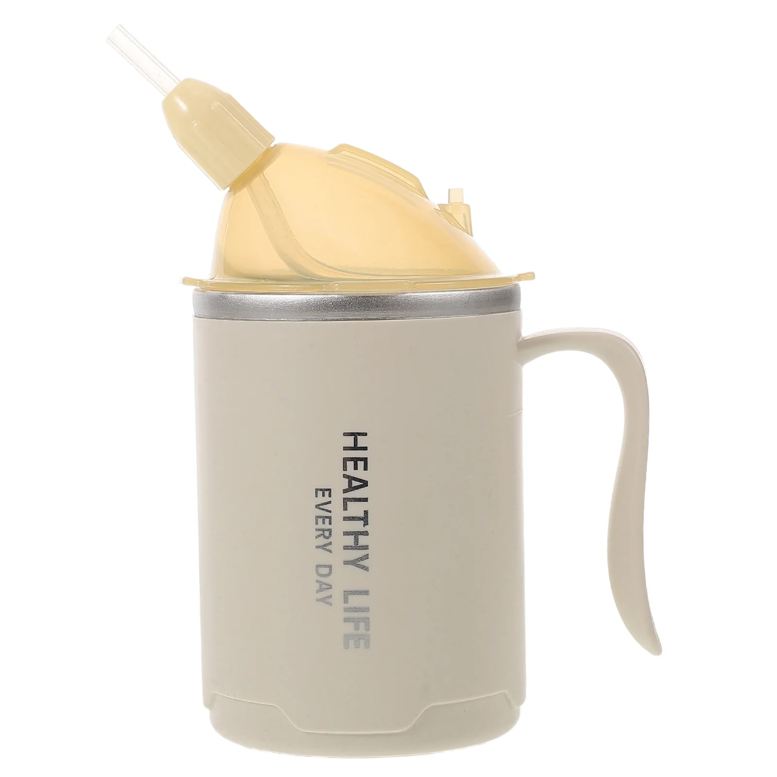 

400ml Stainless Steel Dysphagia Cup Spill-Proof Nursing Cup Paralyzed Elderly Anti-Leakage Food Suction Cups Drinking Bottle