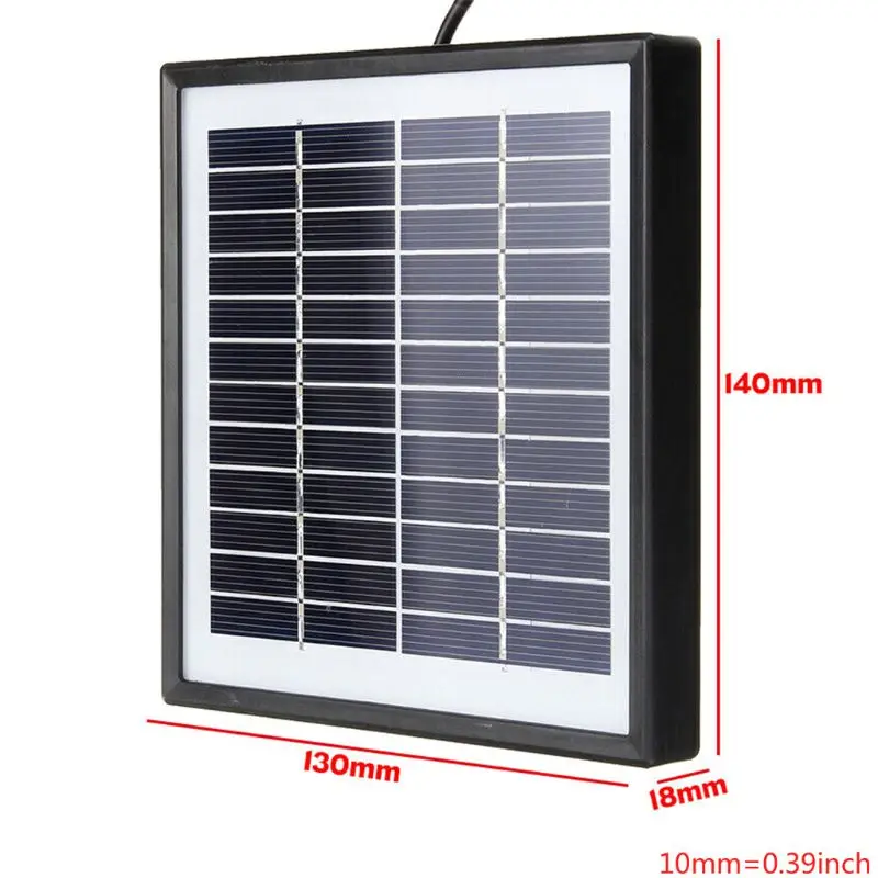 DXAB 12 Volt 5 Watt Solar Charger for 12V Batteries Portable Power Solar Panel