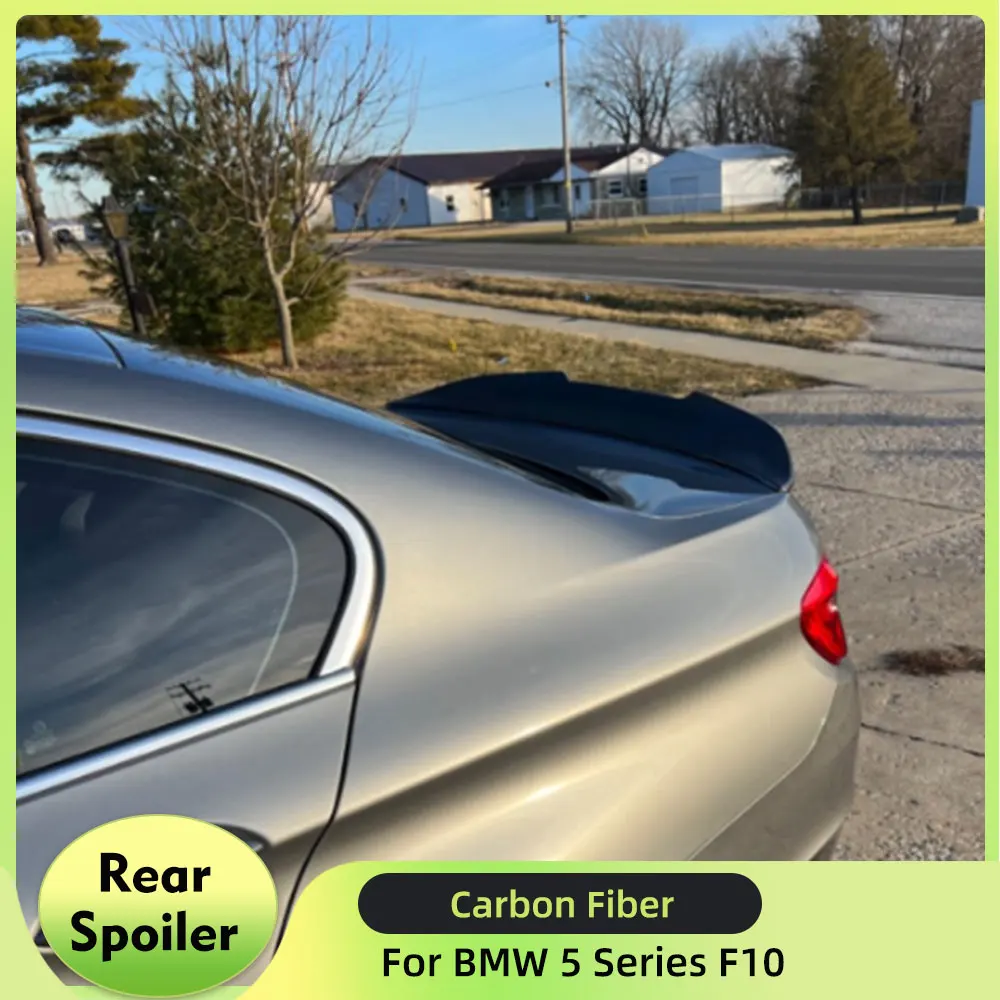 

Rear Spoiler for BMW 5 Series F10 Base Sedan M Sport M5 F11 2010 - 2016 Carbon Fiber Trunk Lip Rear Spoiler Wing Lip Boot Lid