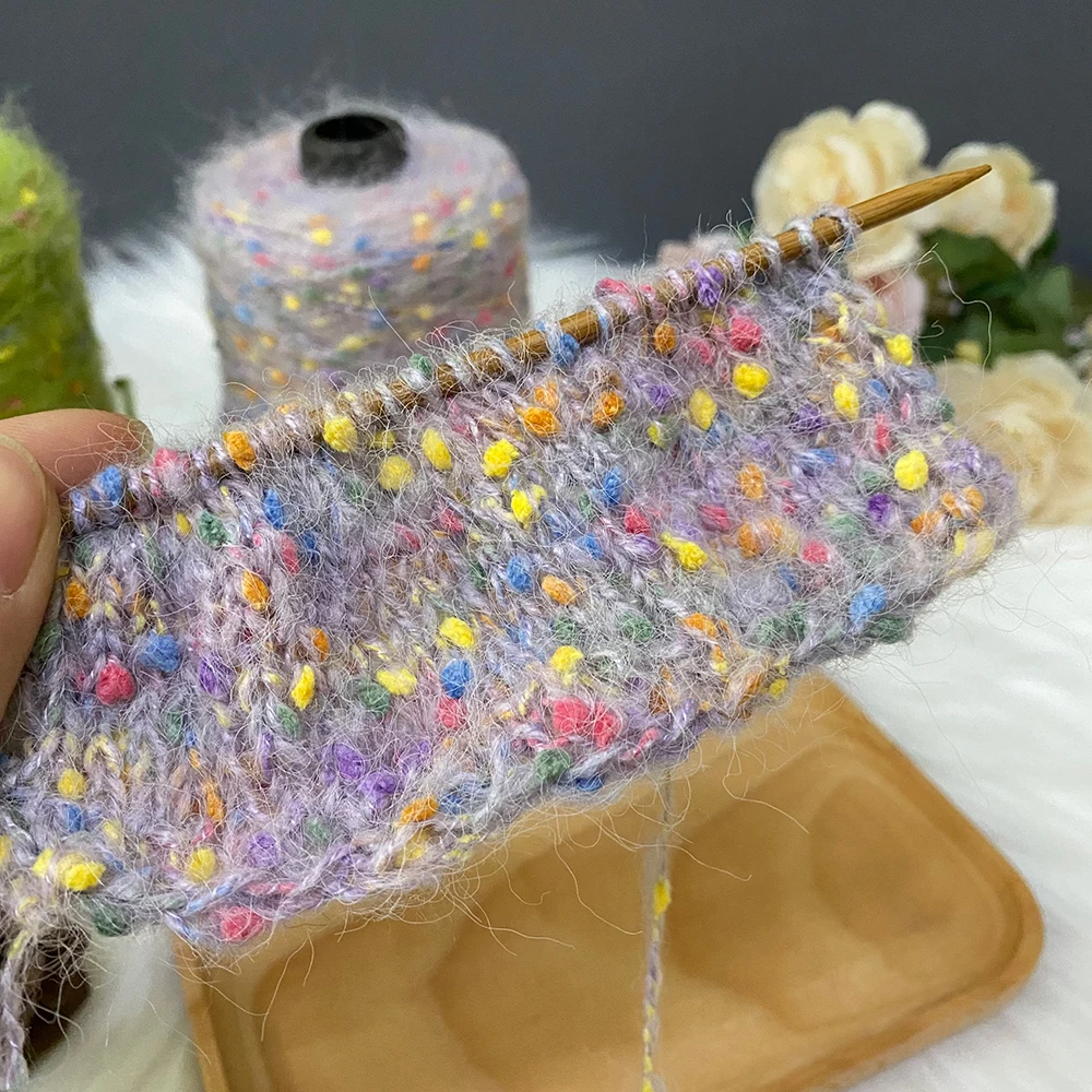 250 جرام/مجموعة حلوى الفاصوليا الموهير لينة متوسطة سميكة الصوف الحياكة وشاح البلوز الخريف والشتاء اليدوية غزل الصوف غزل الكروشيه #4