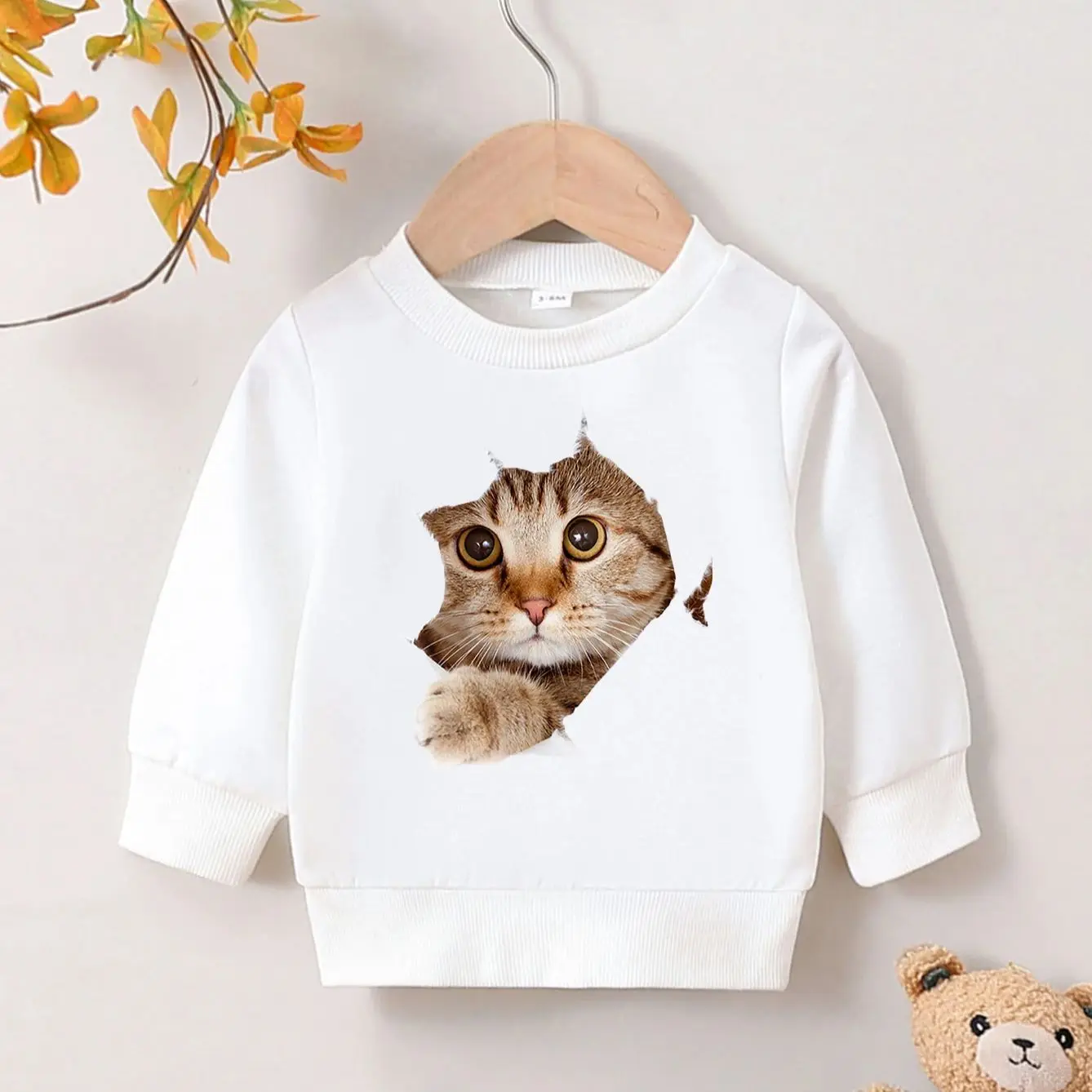 

Autumn And Winter Cute Cartoon Casual Printed New Hoodies For Boys Aged