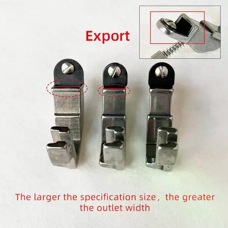 

S537 Плиссировочная лапка для швейных машин с функцией присборивания ткани, правая направляющая, многофункциональная, для промышленных швейных машин