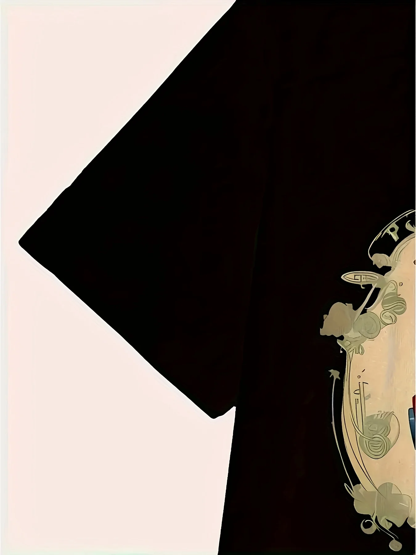 تي شيرت برسومات Marvel Groot للرجال - طباعة، تي شيرت صيفي كاجوال أسود مع سماعات رأس وتصميم زهور، مقاس عادي، مستدير #4