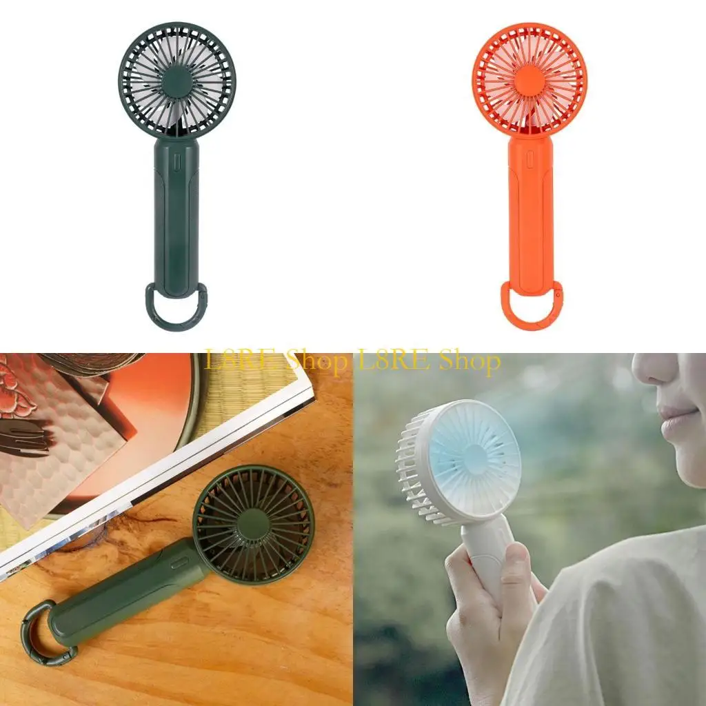 

L8RE MINI HINGHELD PERTABLIVAILED LED LIGHT 3 GEAR 1200MAH Аккумулятор USB Fan Hand Fan