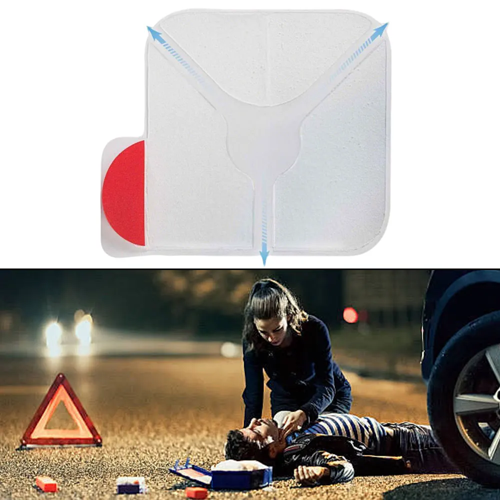 

3/5/10pcs Trauma First Aid Kit Vented Chest Seal Dressing Emergency Rescue Bandage Outdoor Square Wound Care Tool
