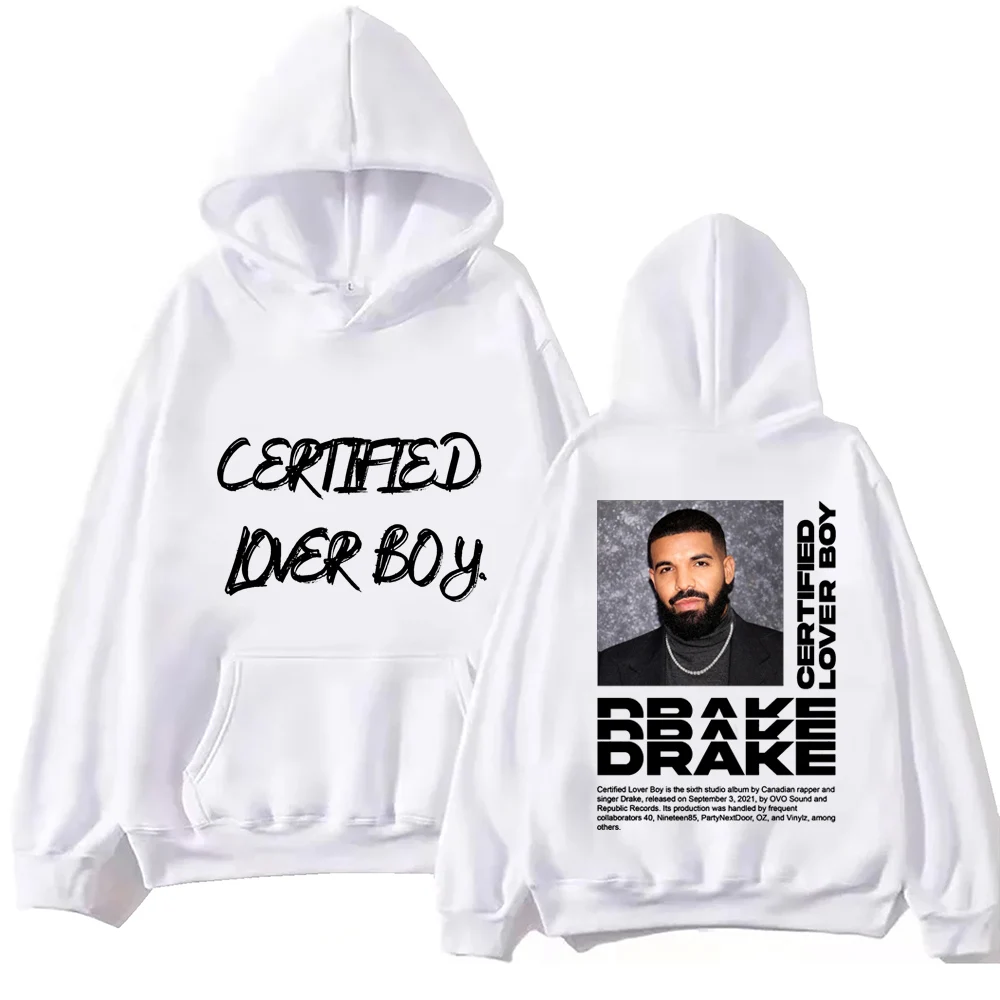 Certified Lover Boy Drake 2024 Hoodie Tops Long Sleeve Sweatshirt Music Fans Gift Spring and Summer Casual Regular  Printing