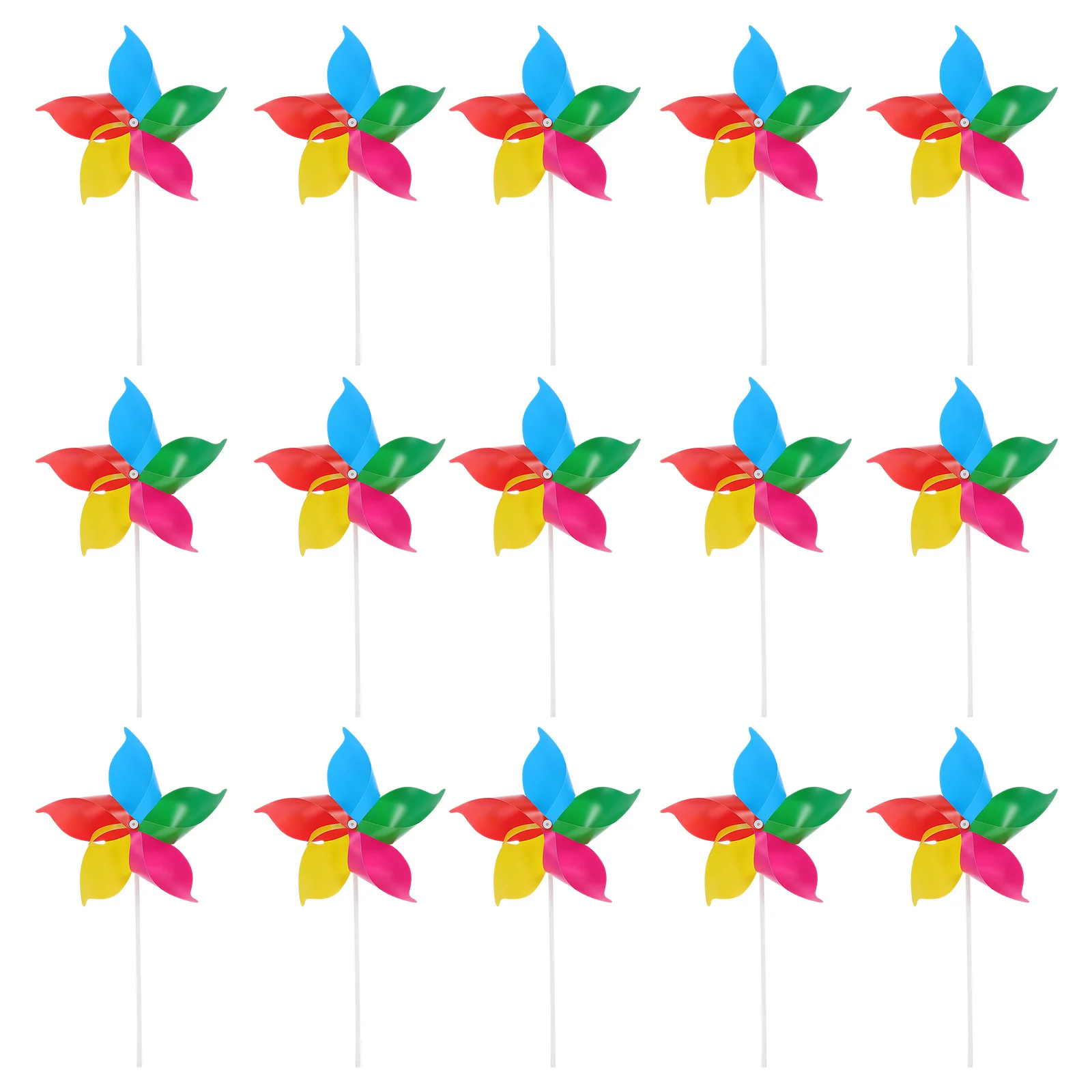 25 uds. Molino de viento de plástico colorido, molinetes de fiesta, Mini decoración giratoria, juguete al aire libre para niños, molinos de viento para niños