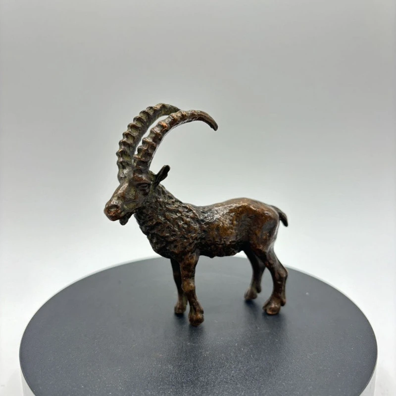 

Little Fairy/ Retro Brass Goat Desktop Ornaments Creative Metal Animal Statue, Mini Tea Pet Home Decoration Accessories Gift