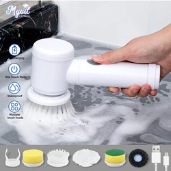 Electric Cordless Kitchen Cleaning Brush 360 Degree Rotating Brush Kitchen Handheld Bathtub Brush Scrubber Toilet Cleaning Tool