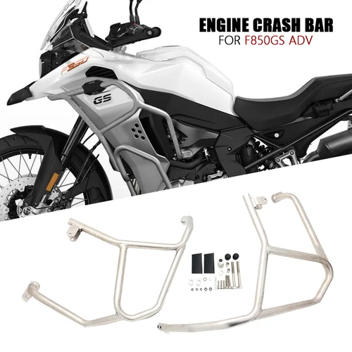 オートバイ上部エンジン保護バンパー,クラッシュバー,フレームプロテクター,ステンレス鋼,bmw f 850 gsアドベンチャー,2019-2023