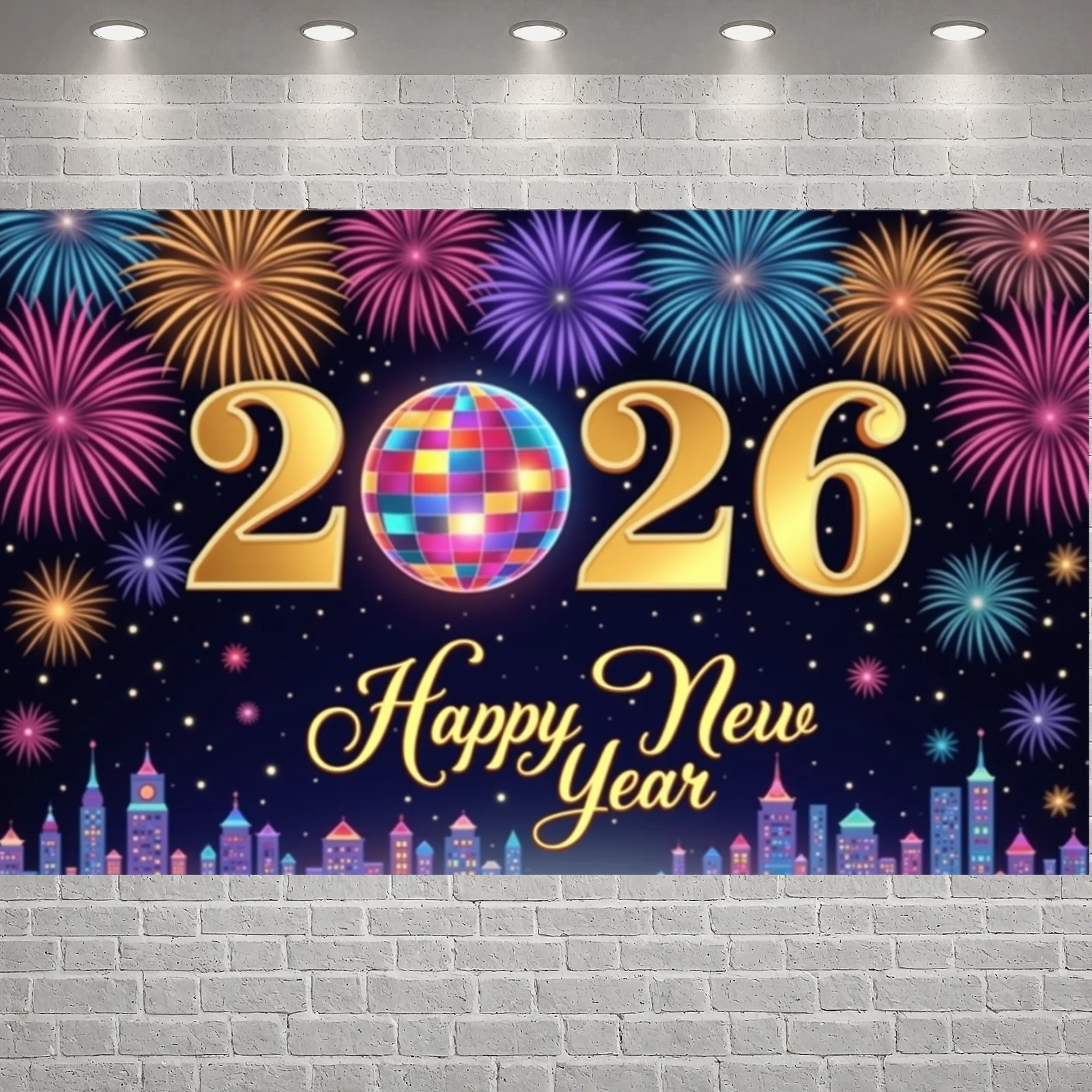 2026 Frohes Neues Jahr Thema Party Hintergrund Banner Neujahr Feiern Familie Party Dekoration Foto Hintergrund Dekoration