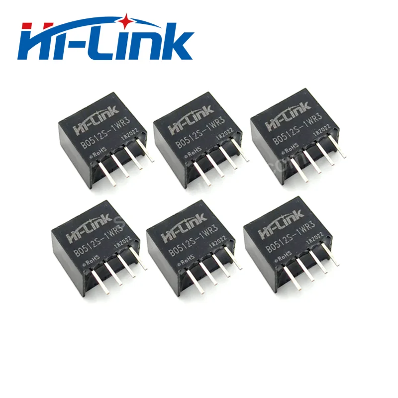 Hilink 2pcs/Lot B0512S-1WR3 5V to 12V DC DC Isolated Power Supply Module High efficiency Low Ripple Household Intelligent